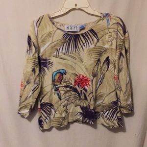 Tropical vintage coolness 3/4 sleeve shirt